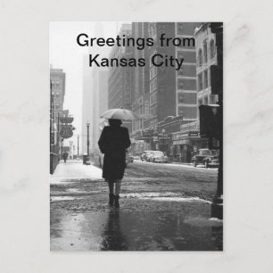 Carte Postale Salutations de Kansas City Vintage Kansas City