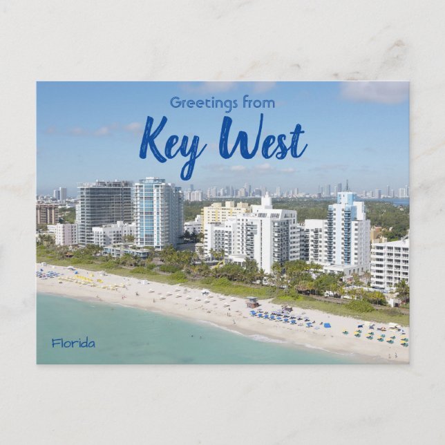 Carte Postale Salutations de Key West Florida Post Card (Devant)
