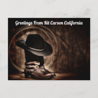 Carte Postale Salutations de Kit Carson, Californie