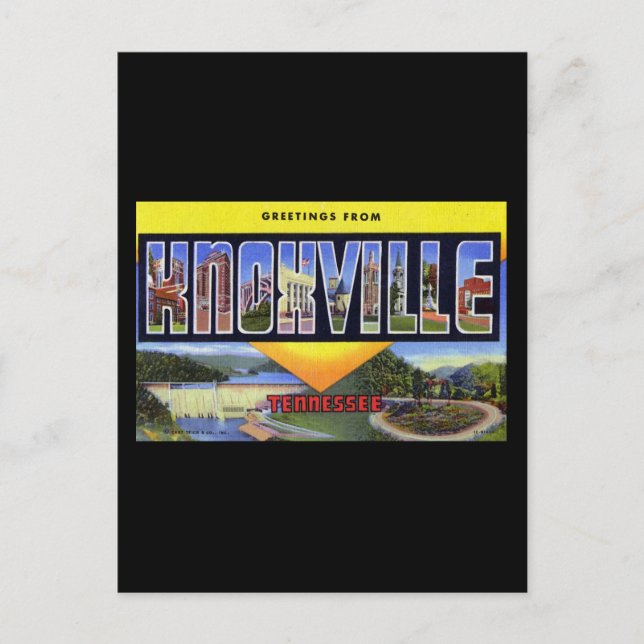 Carte Postale Salutations de Knoxville Tennessee (Devant)