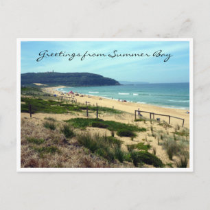 Carte Postale salutations de la baie d'été