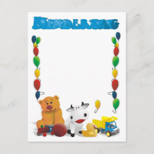 Carte Postale Salutations de la fête des enfants