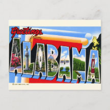 Salutations de la lettre majuscule de l'Alabama su