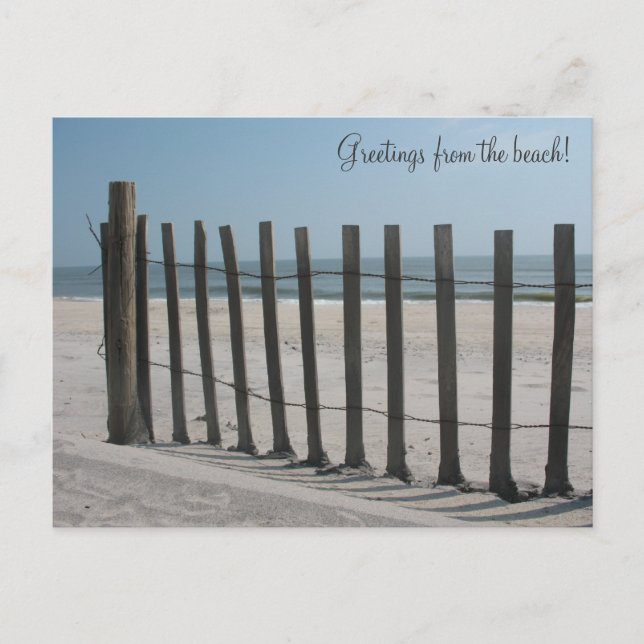 Carte Postale Salutations de la plage ! (Devant)