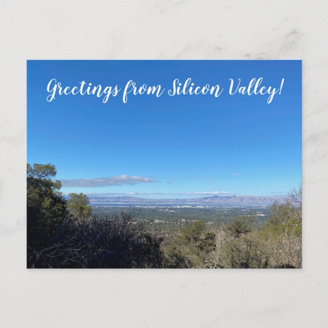 Carte Postale Salutations de la Silicon Valley ! (Devant)