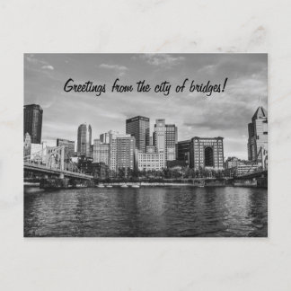 Carte Postale Salutations de la ville des ponts ! Pittsburgh