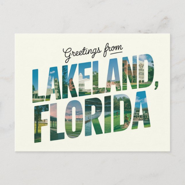 Carte Postale Salutations de Lakeland, Floride Travel (Devant)