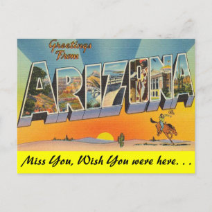 Carte Postale Salutations de l'Arizona