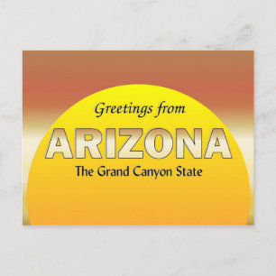 Carte Postale Salutations de l'Arizona