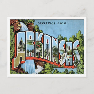 Carte Postale Salutations De L'Arkansas
