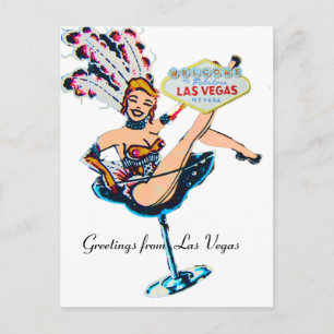 Carte Postale Salutations de Las Vegas