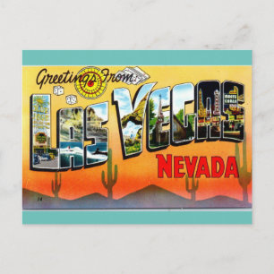 Carte Postale Salutations de Las Vegas Nevadas voyage