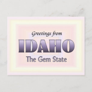 Carte Postale Salutations de l'Idaho