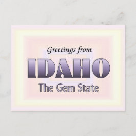 Carte Postale Salutations de l'Idaho