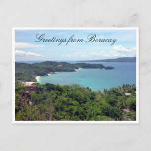 Carte Postale salutations de l'île boracay