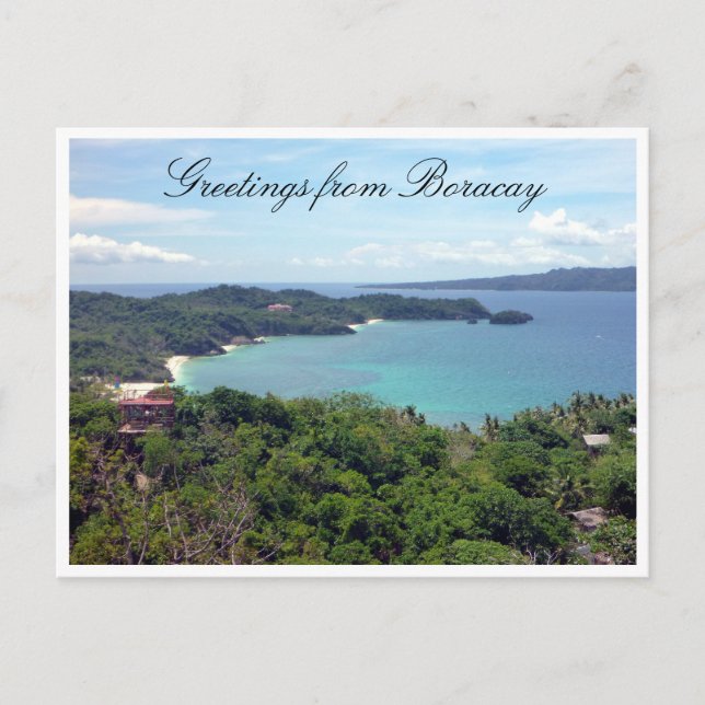Carte Postale salutations de l'île boracay (Devant)