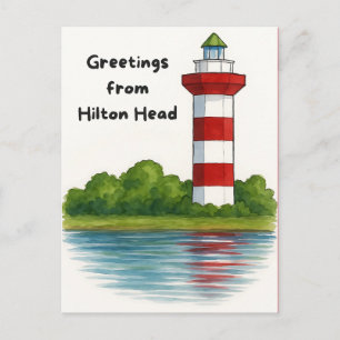 Carte Postale Salutations de l'île de Hilton Head 2025