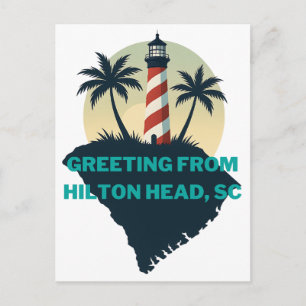 Carte Postale Salutations de l'île de Hilton Head 2025