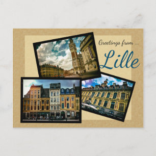 Carte Postale Salutations de Lille