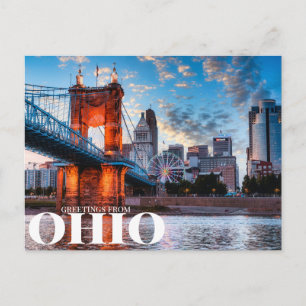 Carte Postale salutations de l'ohio