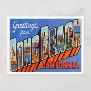 Carte Postale Salutations de Long Beach, Californie Travel