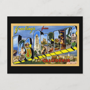 Carte Postale Salutations de Los Angeles California