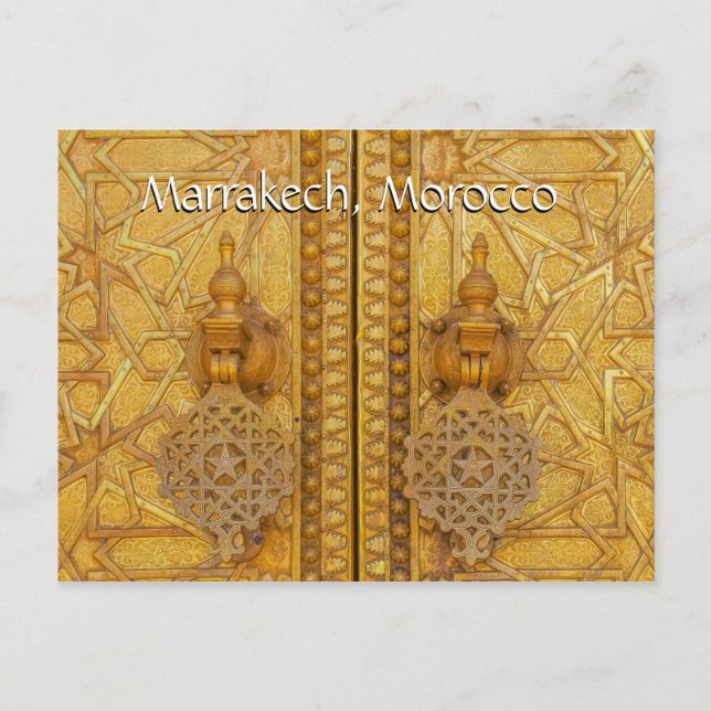 Carte Postale Salutations de Marrakech Maroc (Devant)