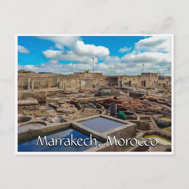 Carte Postale Salutations de Marrakech Maroc (Devant)