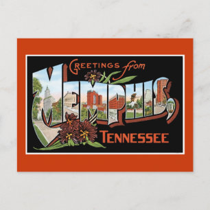 Carte Postale Salutations de Memphis, Tennessee