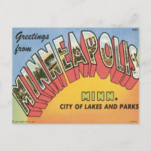 Carte Postale Salutations De Minneapolis