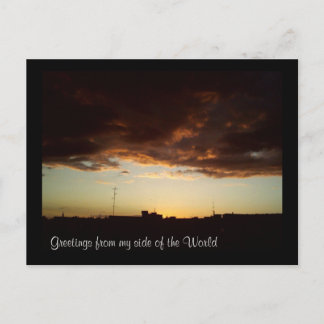 Carte Postale Salutations de mon côté du monde
