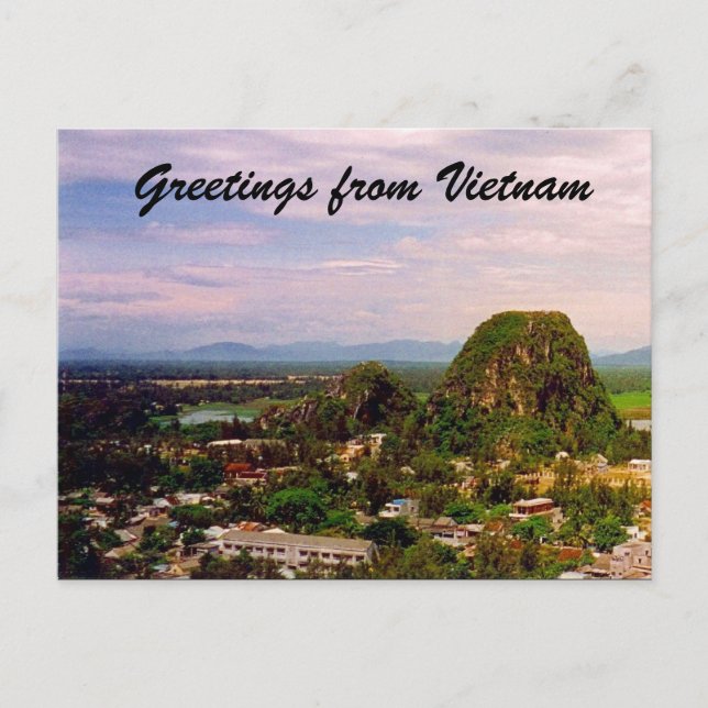 Carte Postale salutations de montage vietnam (Devant)