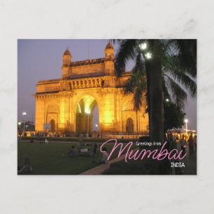 Carte Postale Salutations de Mumbai India Postcard