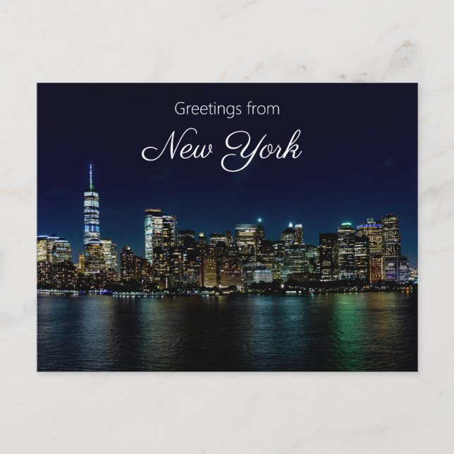 Carte Postale Salutations de New York (Devant)