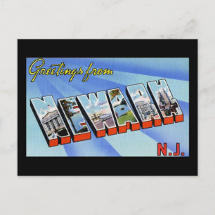 Carte Postale Salutations de Newark New Jersey