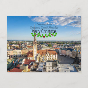 Carte Postale Salutations de Noël à Olomouc, République Tchèque