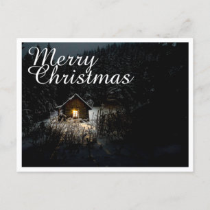 Carte Postale Salutations de Noël avec Witch House