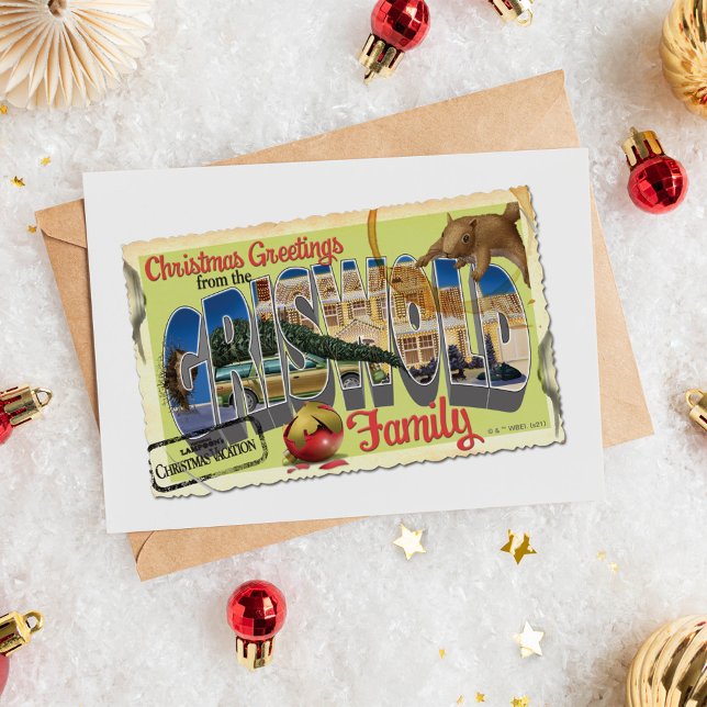 Carte Postale Salutations de Noël de la famille Griswold (Créateur téléchargé)