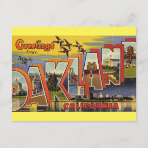 Carte Postale Salutations de Oakland California Postcard