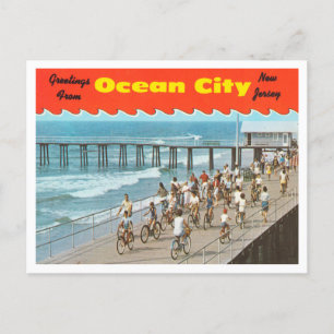Carte Postale Salutations de Ocean City, New Jersey Travel