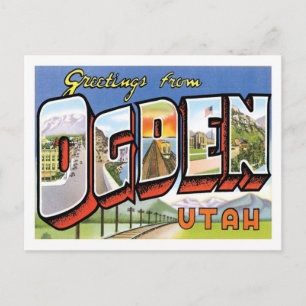 Carte Postale Salutations De Ogden Utah Ville Américaine