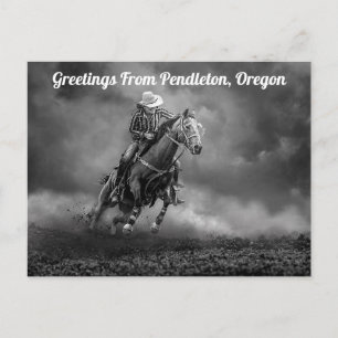 Carte Postale Salutations De Pendleton, Oregon Rodeo