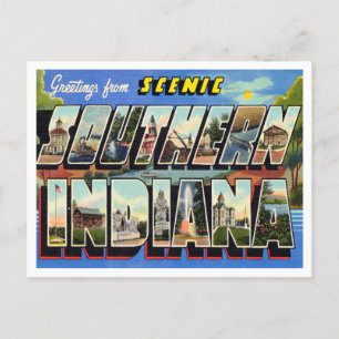 Carte Postale Salutations de pittoresque Southern Indiana Travel