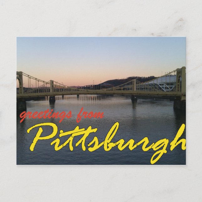 Carte Postale Salutations de Pittsburgh (Devant)