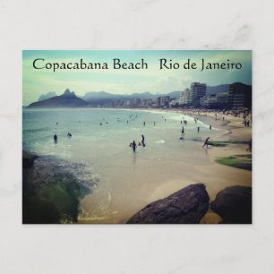 Carte Postale salutations de plage copacabana