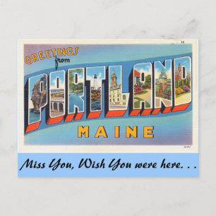 Carte Postale Salutations de Portland