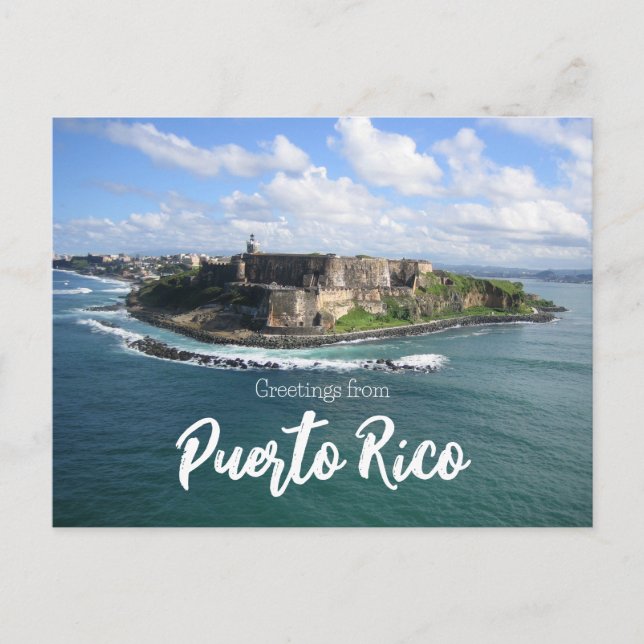 Carte Postale Salutations de Porto Rico (Devant)