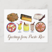 Salutations de Porto Rico Carribean Island Foods