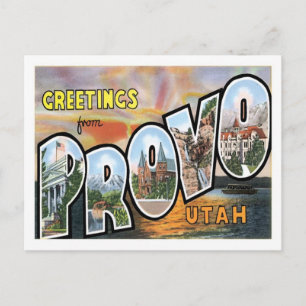 Carte Postale Salutations De Provo Utah Ville Américaine