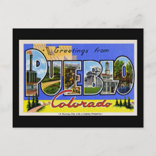 Carte Postale Salutations de Pueblo Colorado